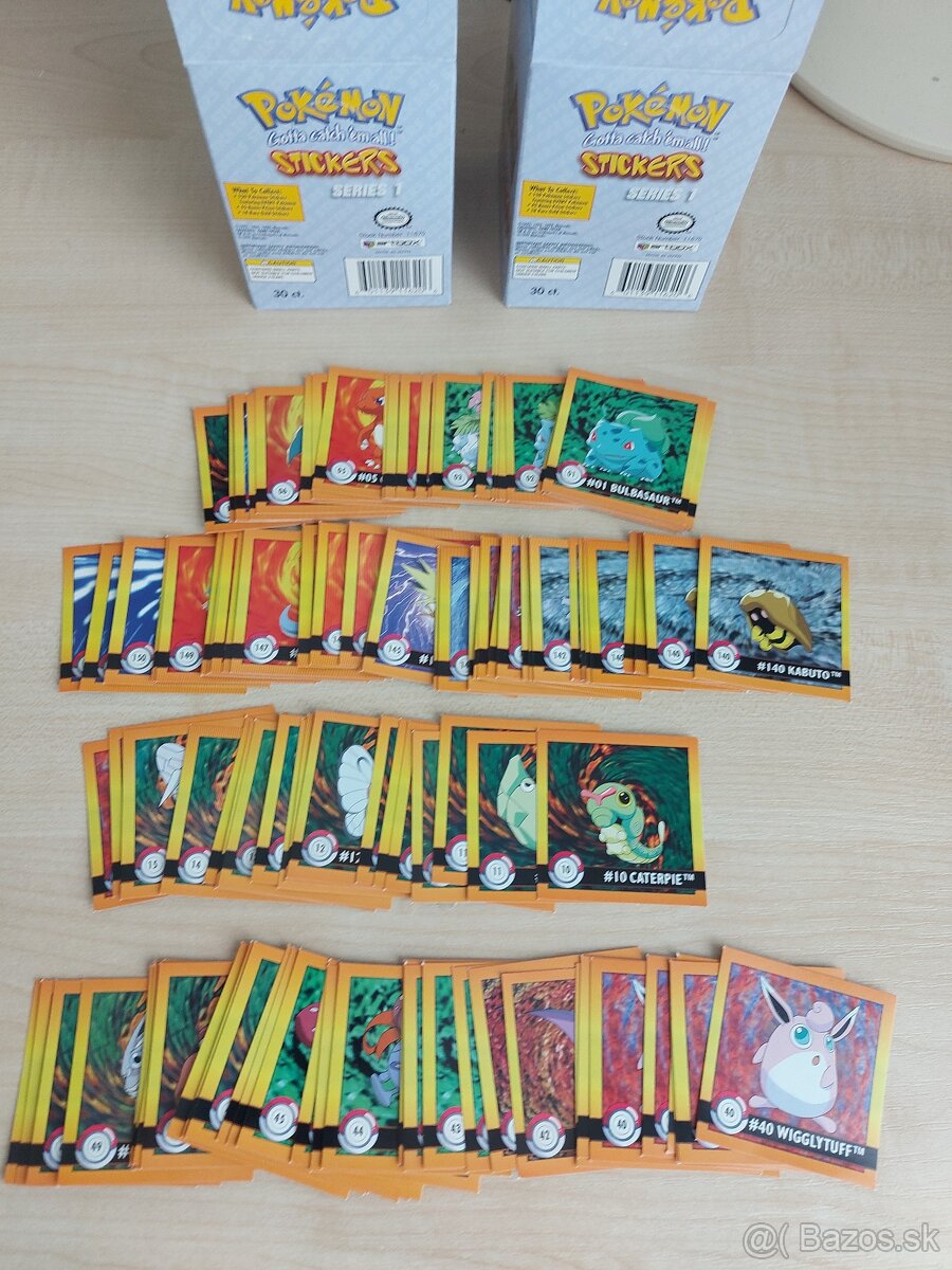 Predám originál pokémon nálepky - 2