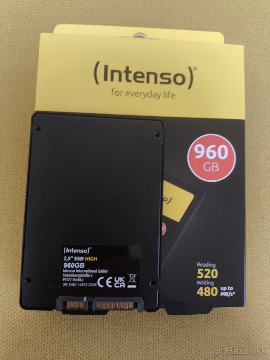 Nový Intenso SSD 960GB 100%, SATA 3
- 2