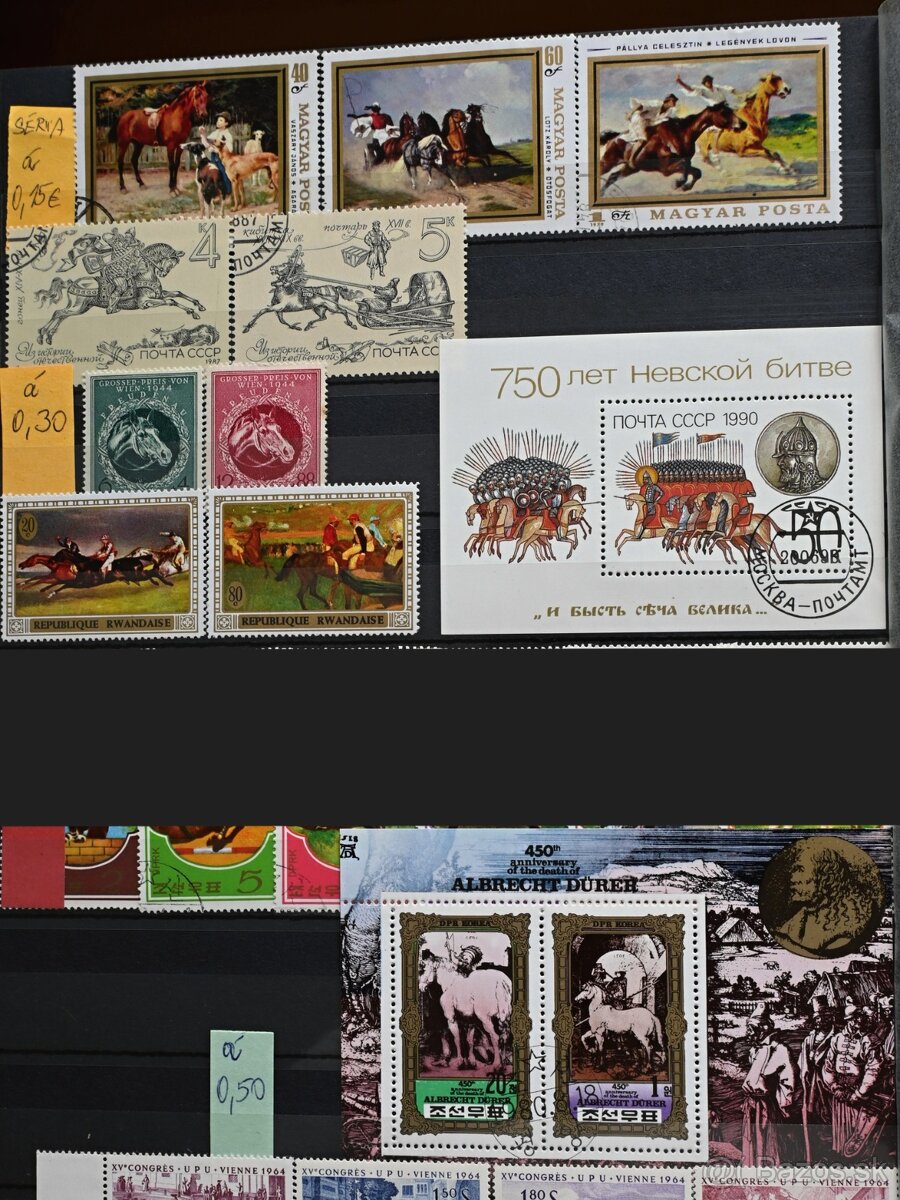 Známky - fauna - kone - 2