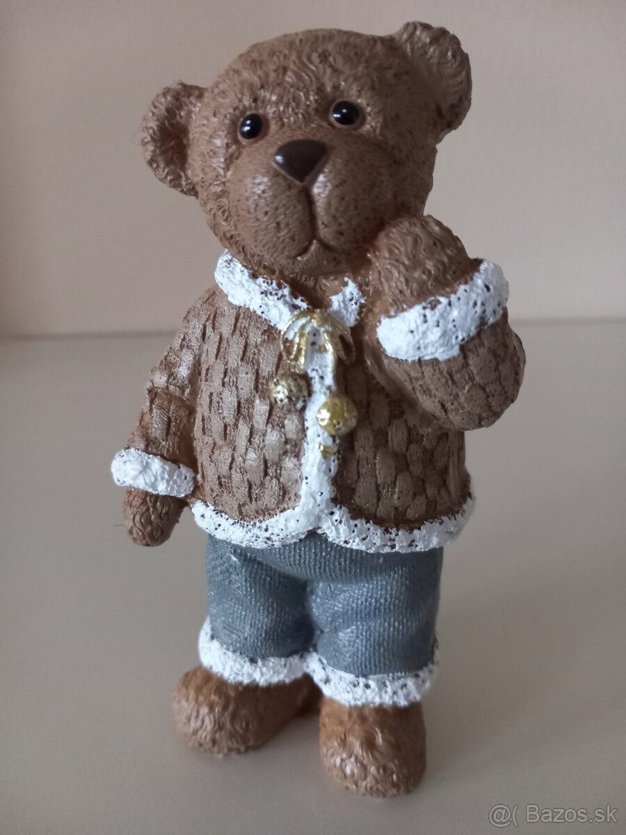 Sada 2ks stojacie keramické medvedíky - párik - 2