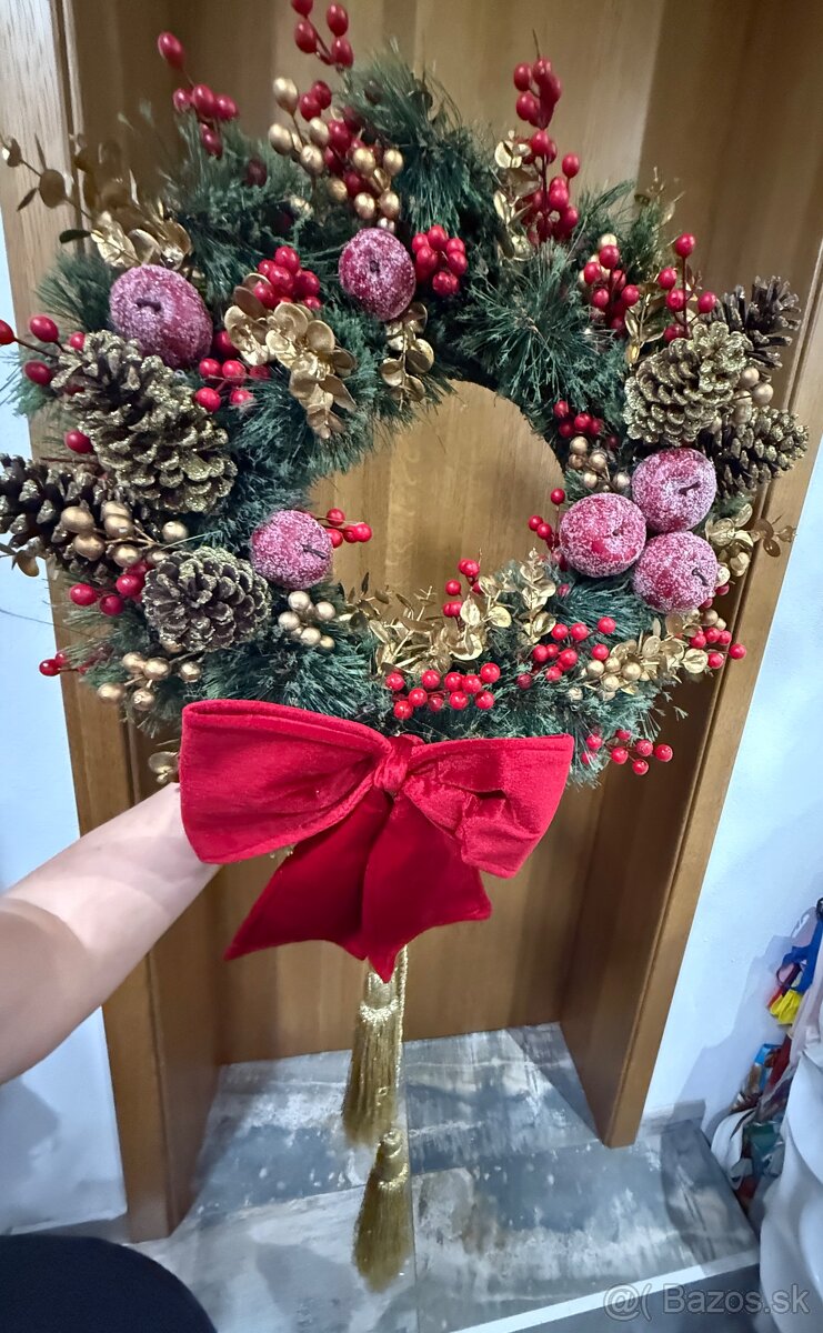 Vianočný veniec na dvere 60cm - 2