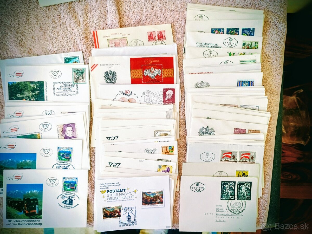 krabica FDC-Rakúsko +prešlá pošta - 2