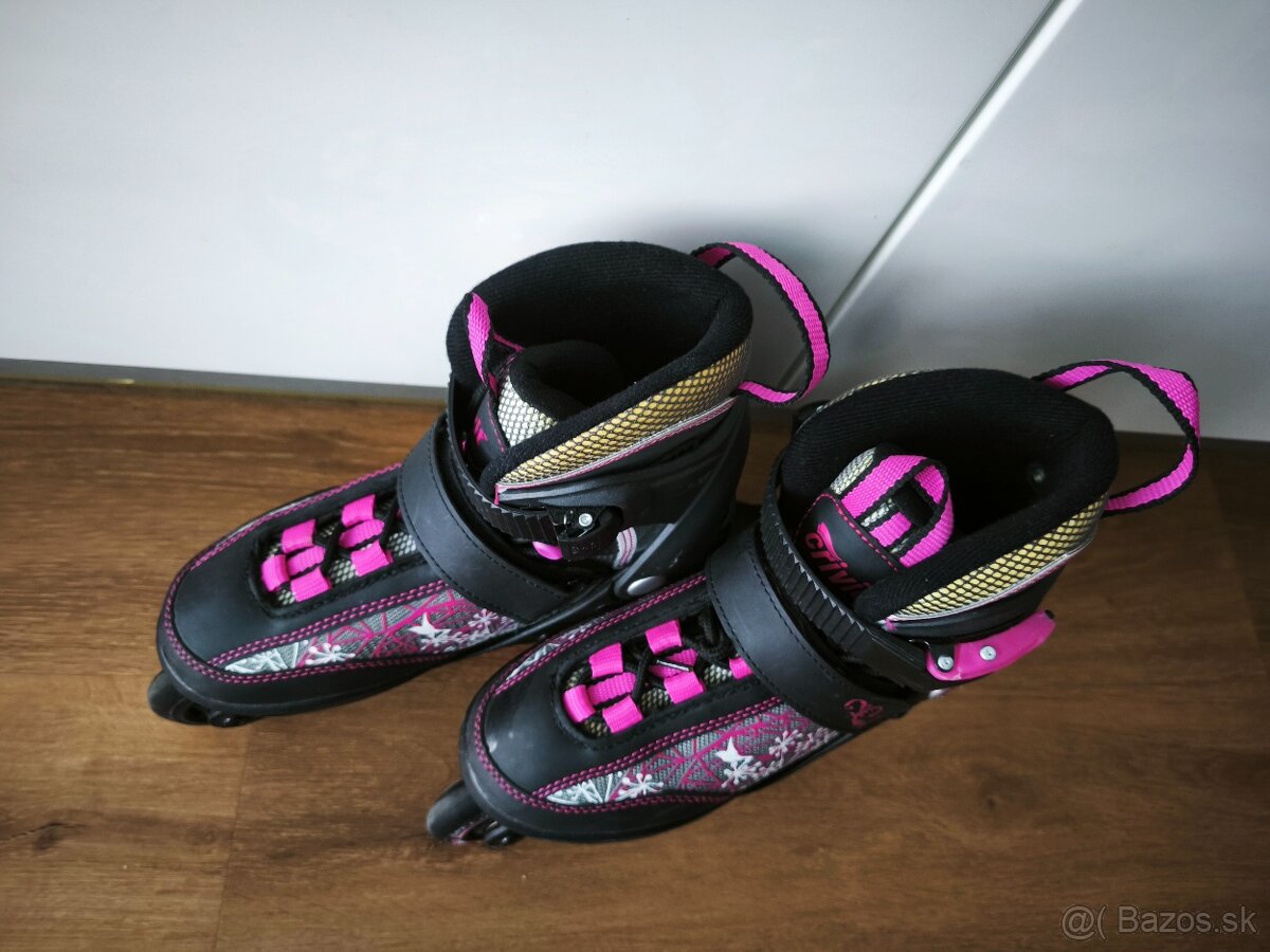 Detské kolieskové korčule veľkosť 33-37 - 2