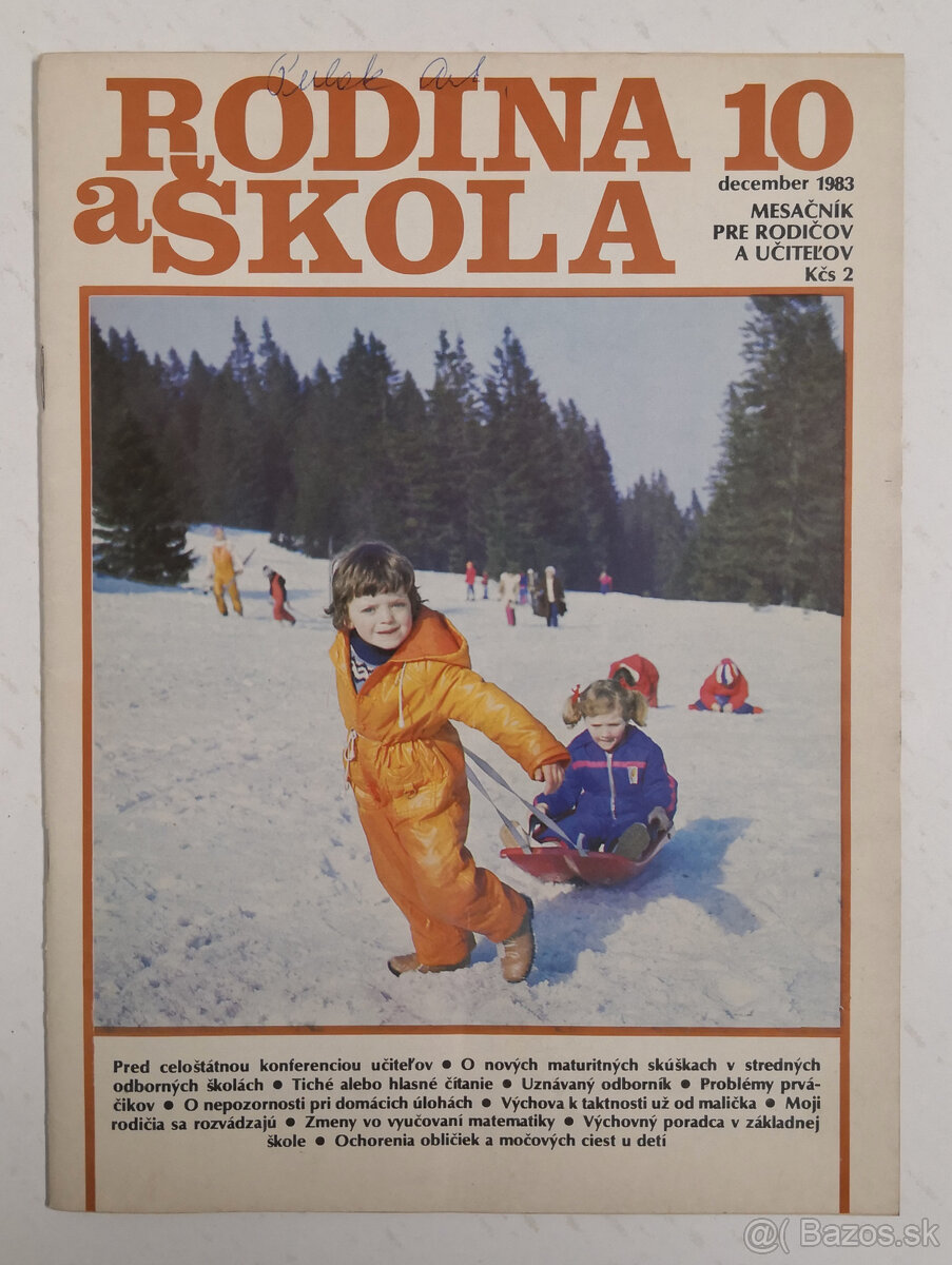 Retro časopisy Rodina a škola - 2
