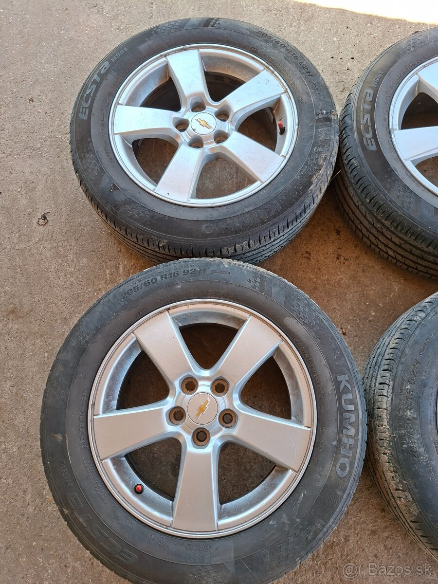 Letná sada kolies Chevrolet R16 5x115 - 2