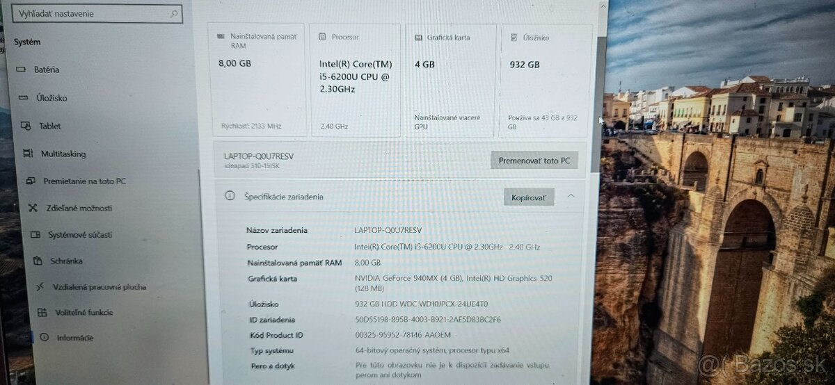 LENOVO IdeaPad 510-15ISK 15,6" - 2