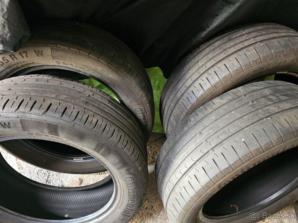 Continental 215/55 R17 letné - 2