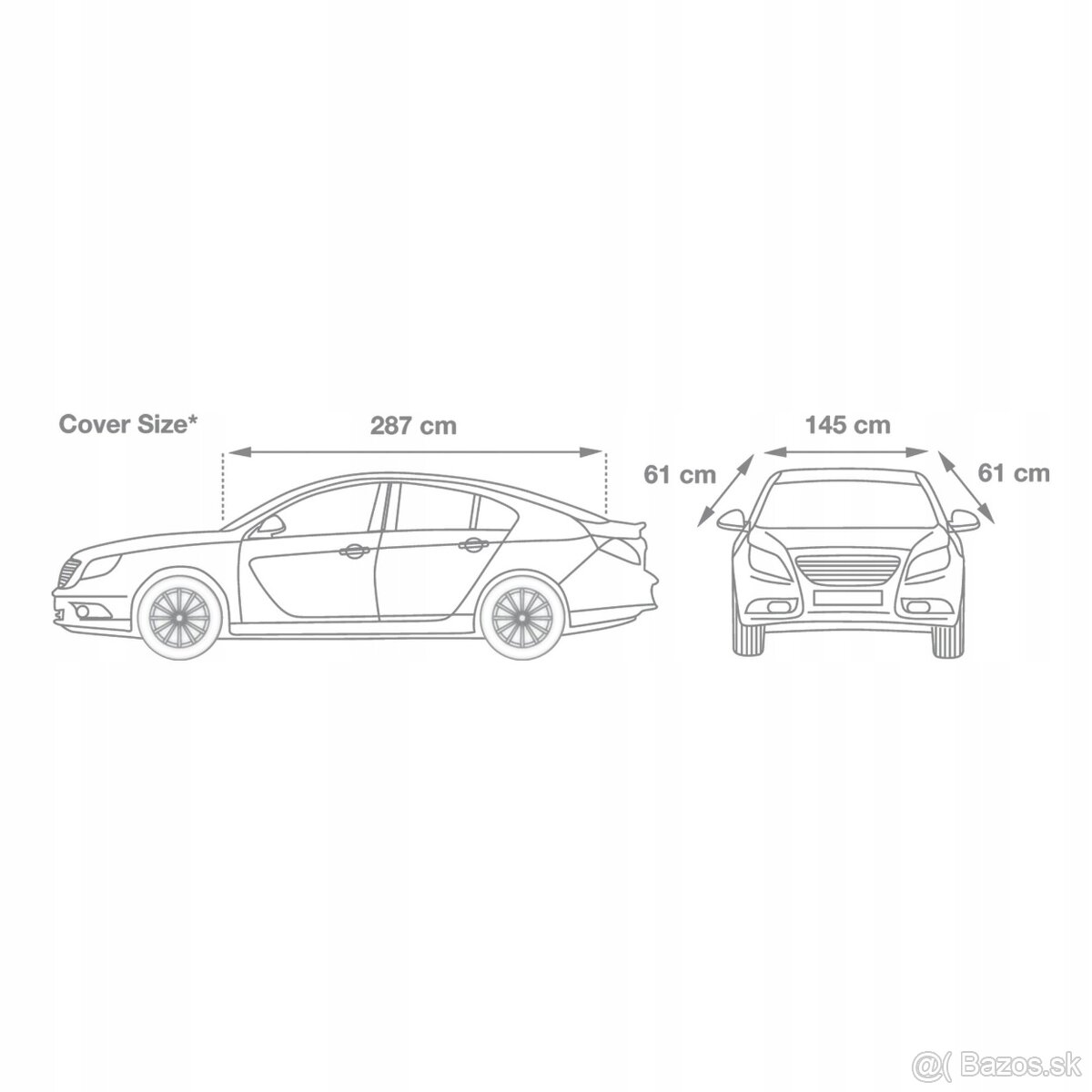 CARTREND 70340 Plachta na auto ,modrá L - 2