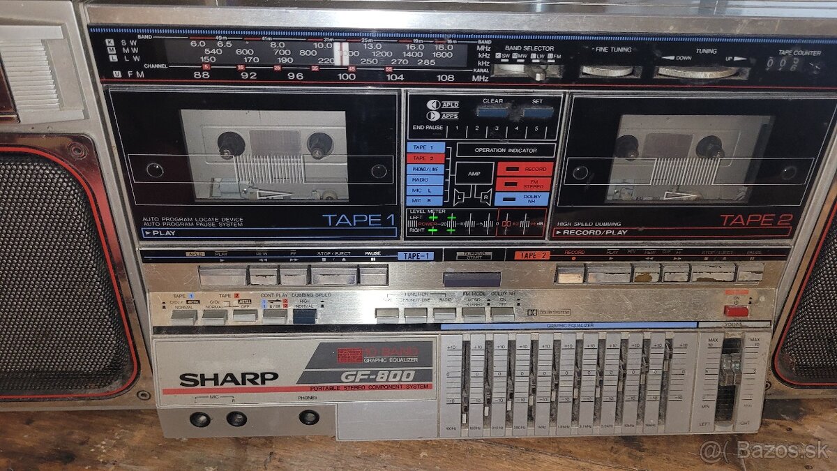 Retro magnetofón SHARP - 2