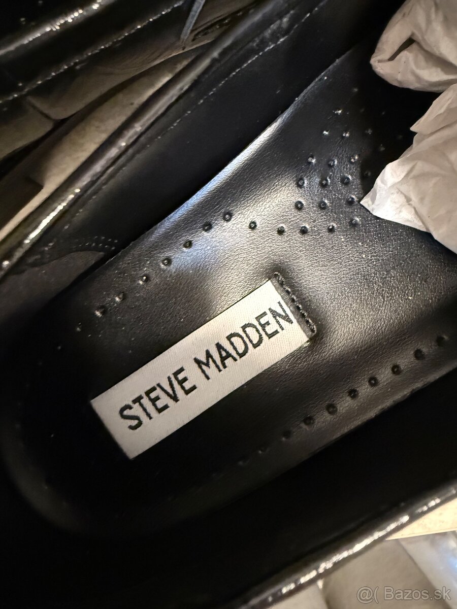 Kožené lakované poltopánky - 2