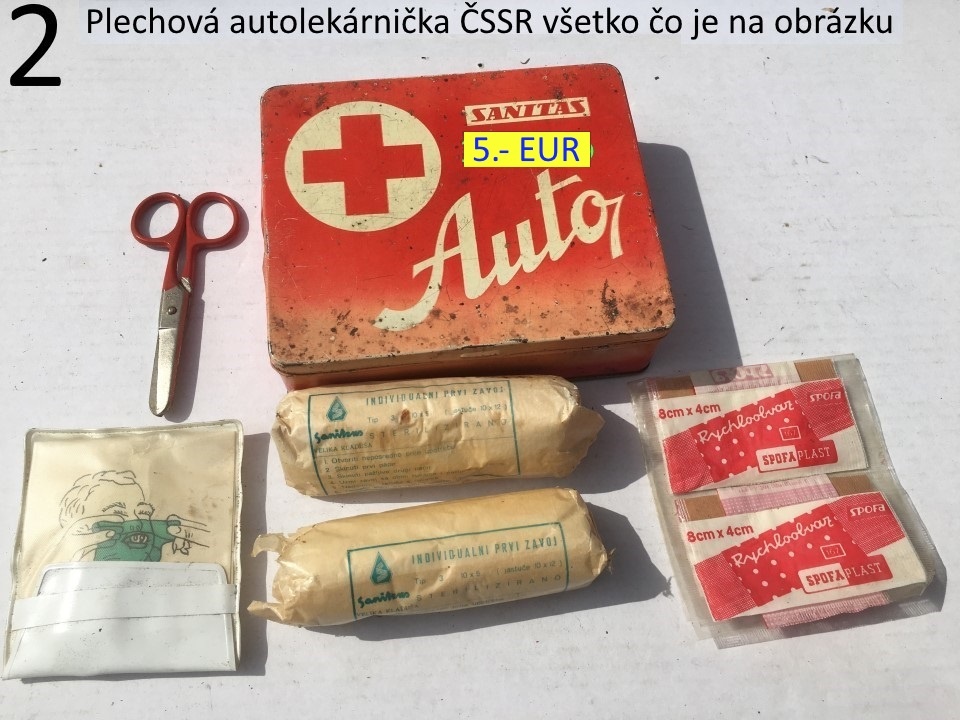 Plechové retro krabičky Matador a Sanitas ČSSR - 2