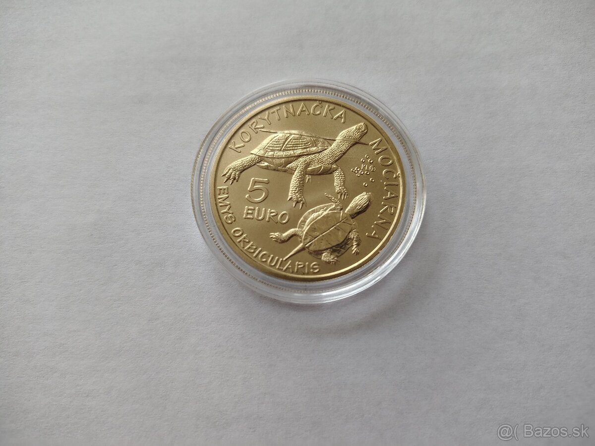 5€ minca - korytnačka močiarna - 2