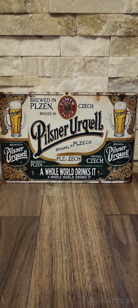 Plechová tabuľa Pilsner Urquell - 2