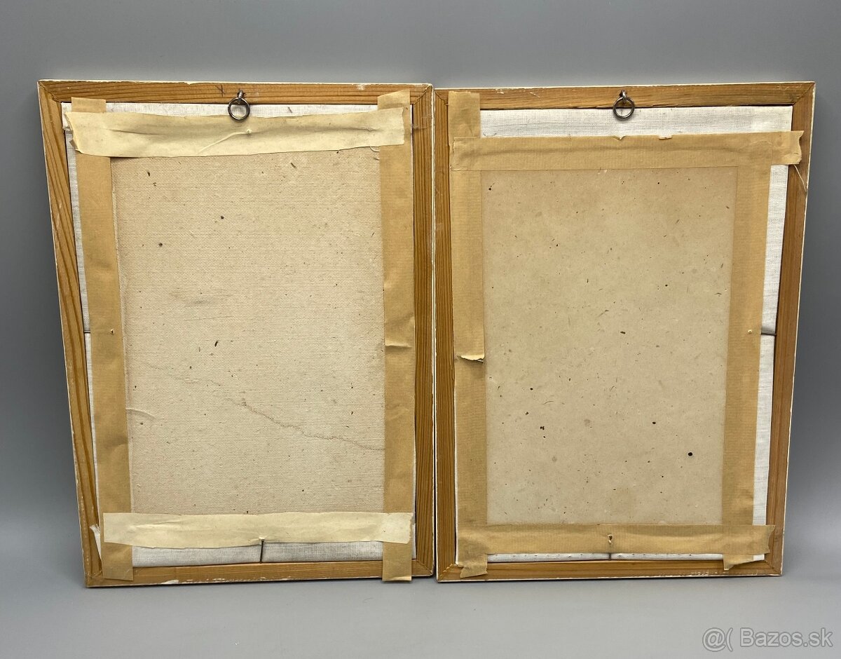 Vyšívané obrazy s lúčnymi kvetmi - 2