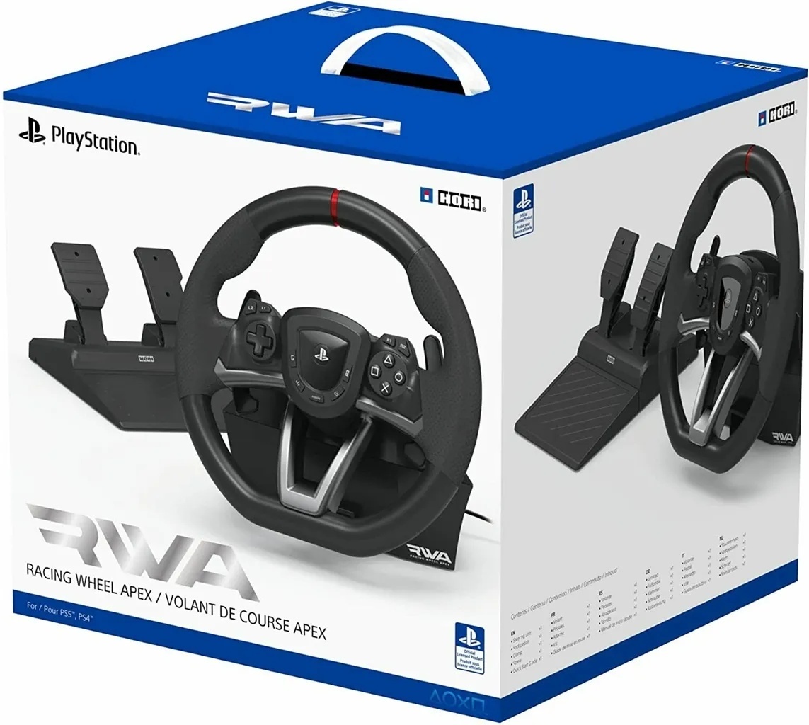 PS5 1TB + 17HIER + Racing Wheel Apex PS5 + 1x DUAL SHOCK - 2