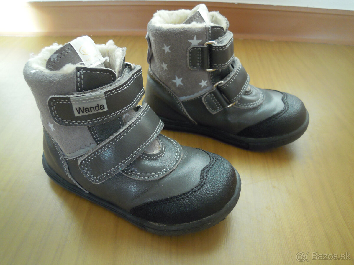 Predám detské zimné kožené topánky Wanda Slovakia veľ. 24 - 2
