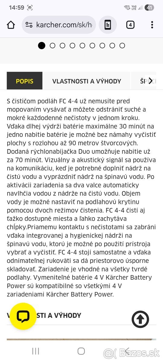 Karcher FC4-4 cistic tvrdych podlah - 2