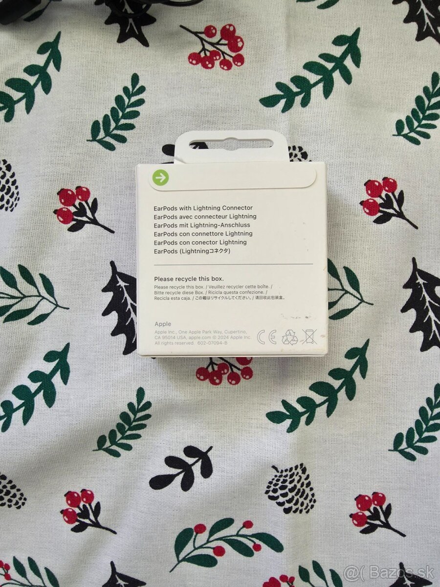 Earpords lightning connector apple biele pasujú na iphone od - 2