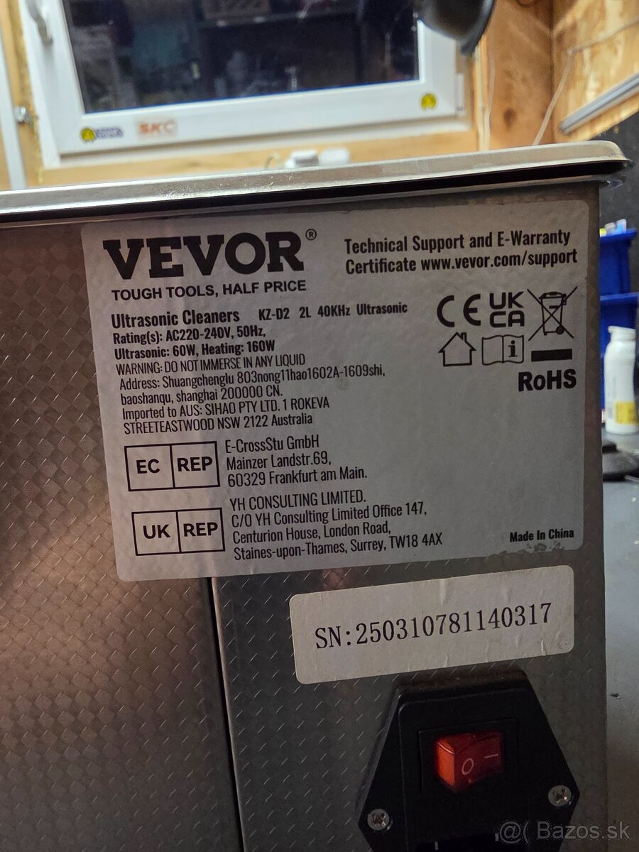 Vevor ultrazvuk 2l - 2