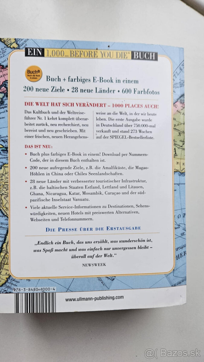 kniha '1000 Places To See Before You Die, Weltweit -Sondera - 2