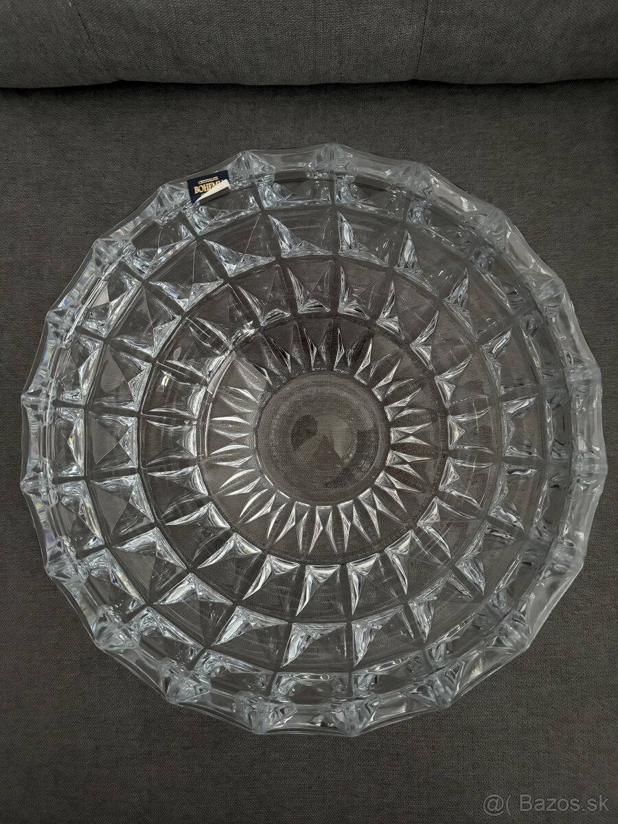krištálová misa, Bohemia cristal, nepoužitá, nepoškodená - 2