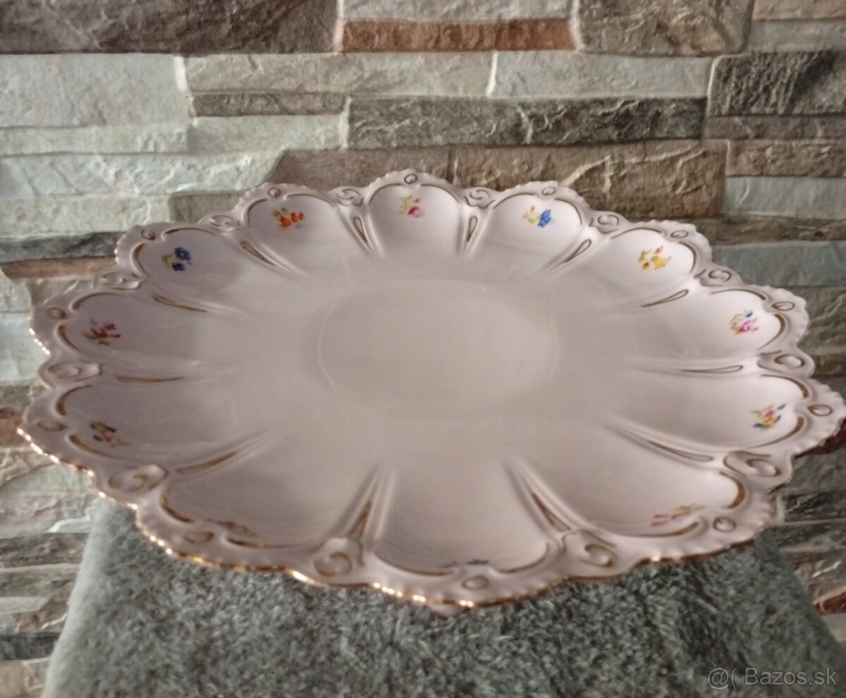 Růžový porcelán, velký nástolec, Chodov - 2