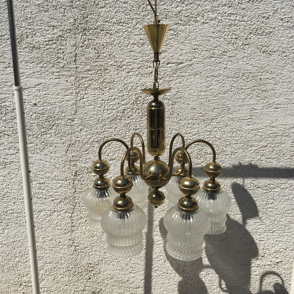 Velky Retro luster lampa Kamenicky Senov Vintage - 2