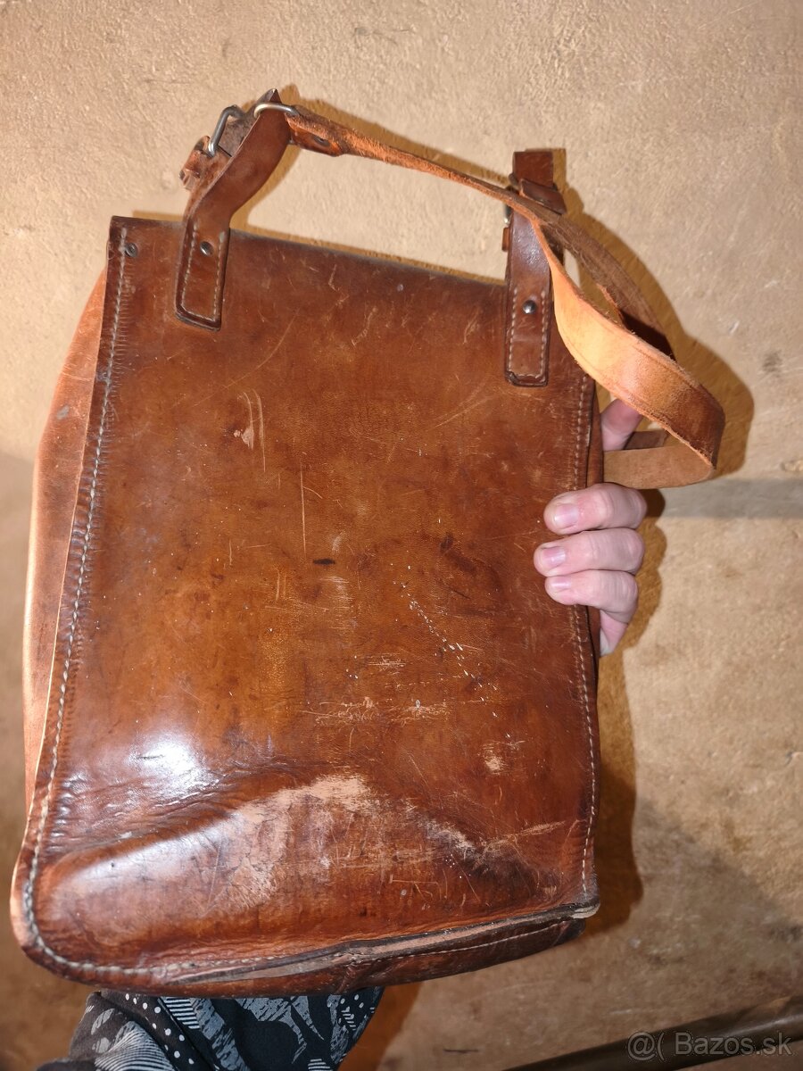 SNB ZNB 50té roky kožená brašna - 2