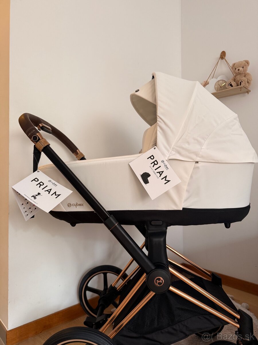 Cybex priam 4.0 off white nový - 2