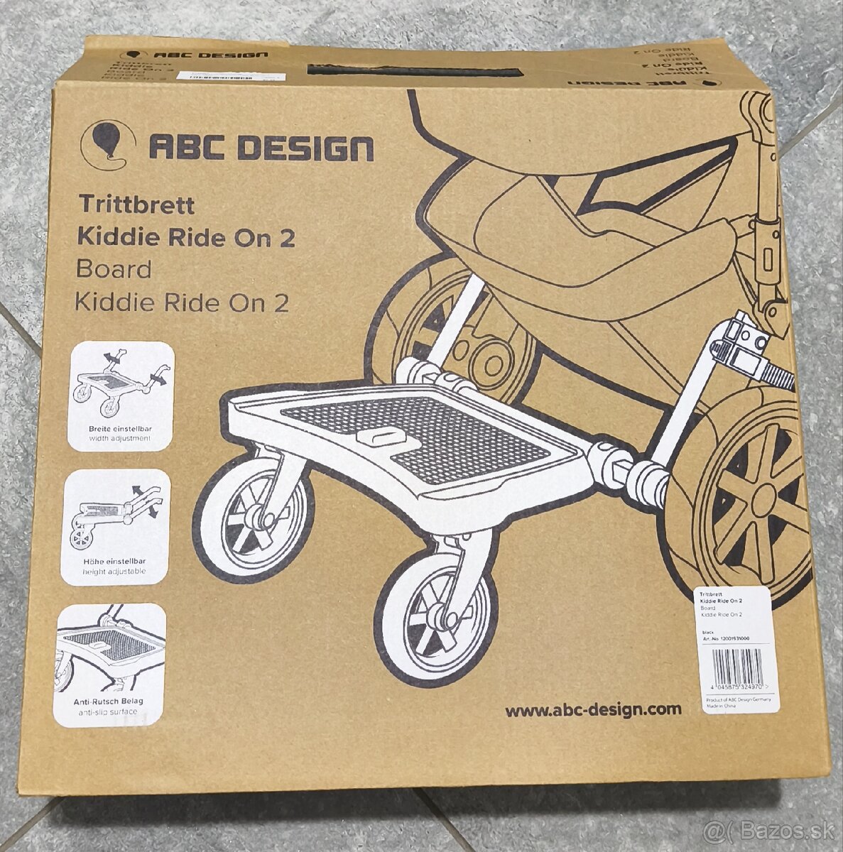 ABC Design stúpadlo Kiddy Ride On 2 black - 2