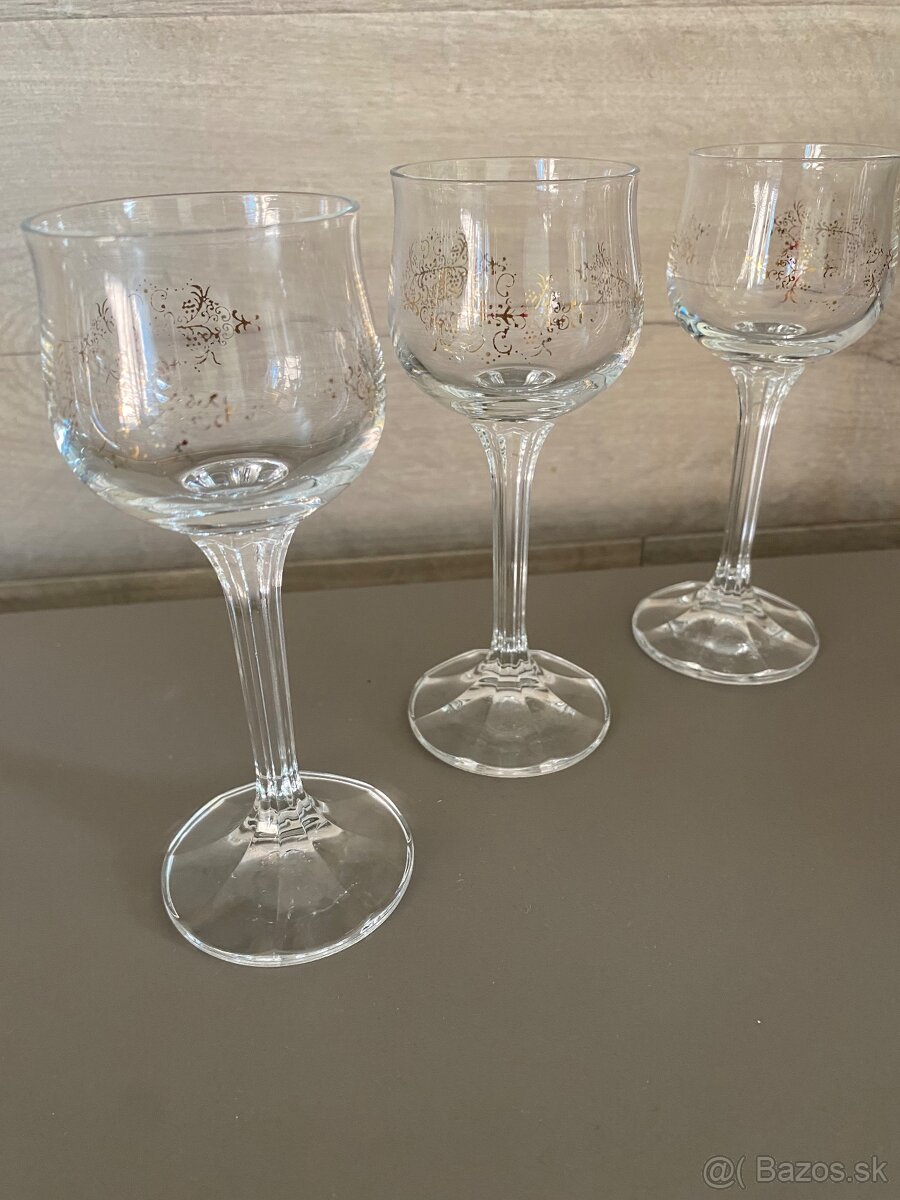 Predám retro poháre na liker -5 ks - 2