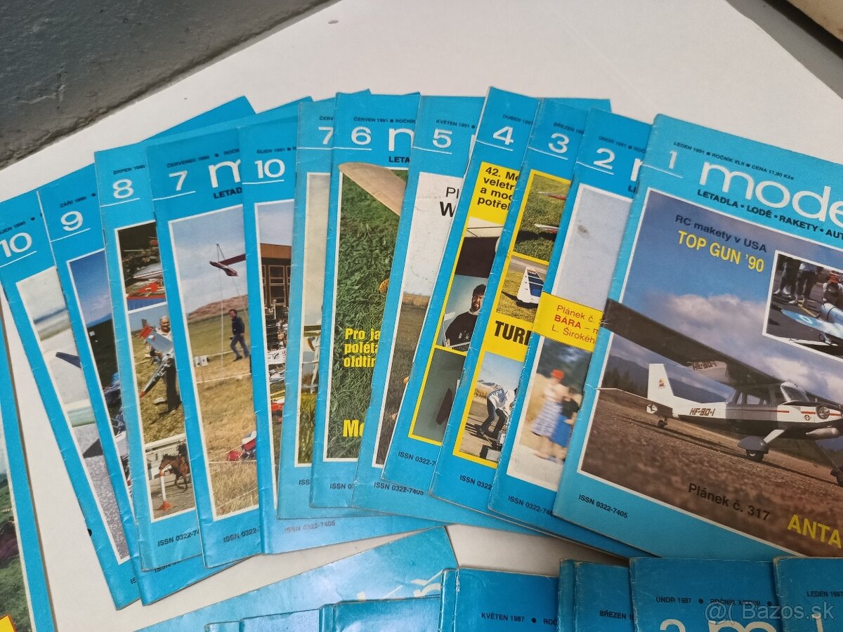časopis Modelár 1979-1991, 58 čísiel - 2
