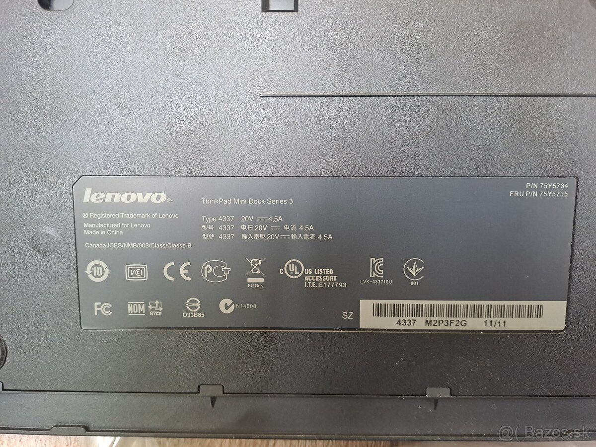 Docking station Lenovo a zdroj 90W - 2