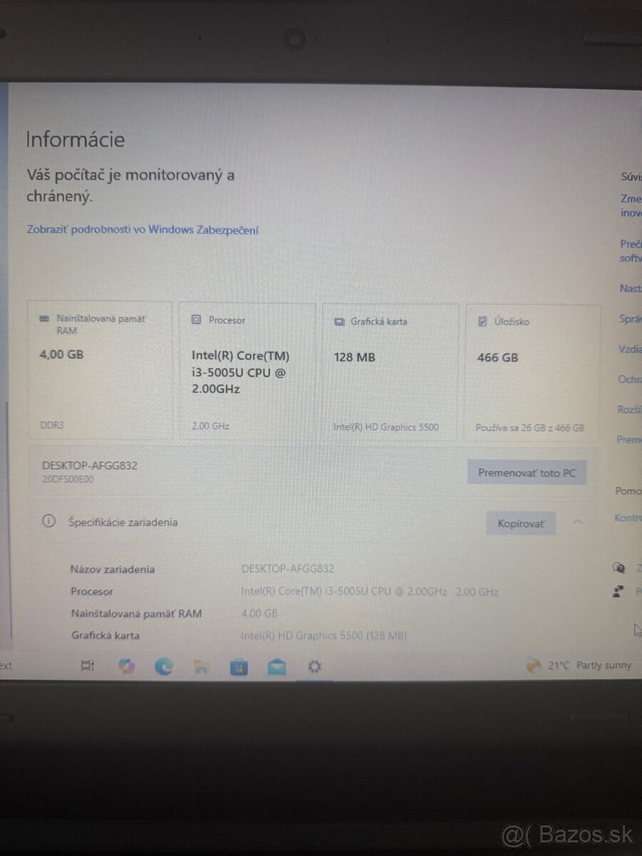 Lenovo E550. i3-4005U. - 2