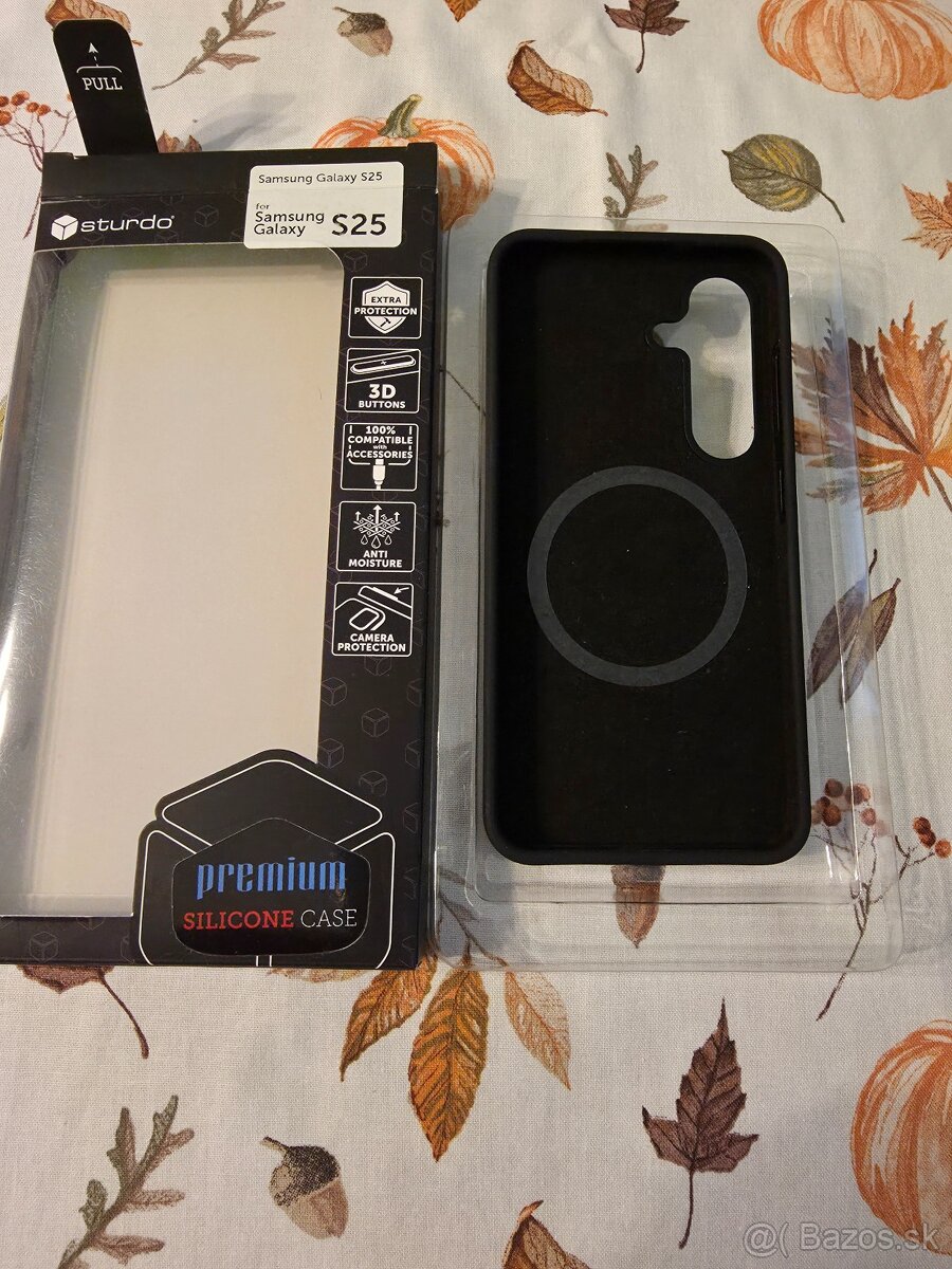 Zadný kryt na Samsung S25 čierny magsafe stal ma 30eur len r - 2