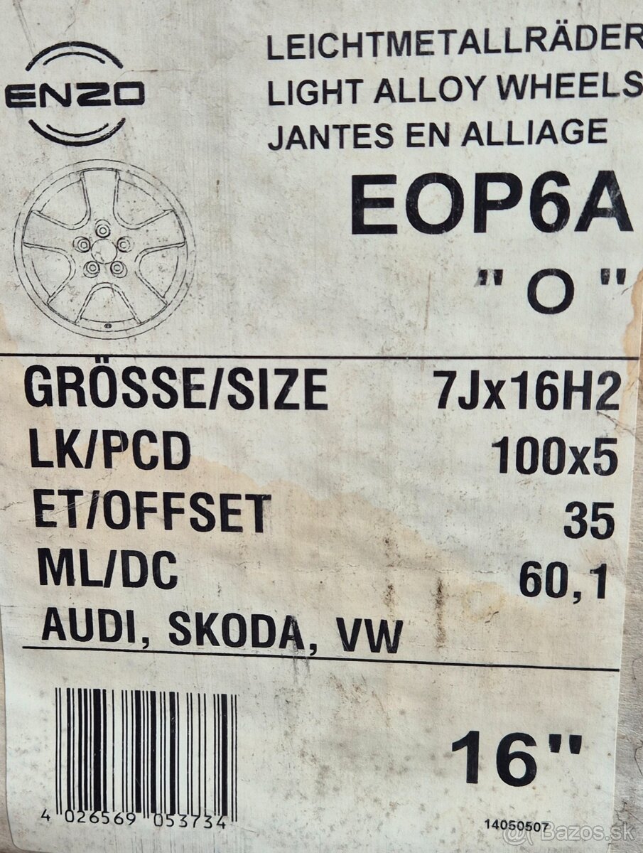 alu disky 5x100 r16 - 2