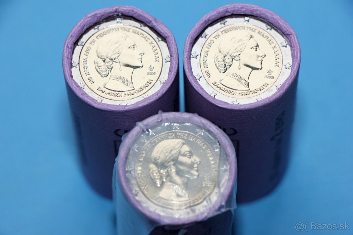 euromince - rolky Malta Grécko Litva Cyprus - 2