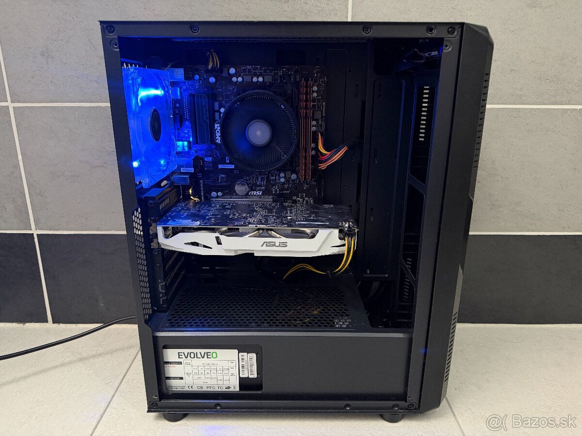 Predám herný PC - R5 2600,GTX 1060 6GB,16GB DDR4,SSD,HDD - 2