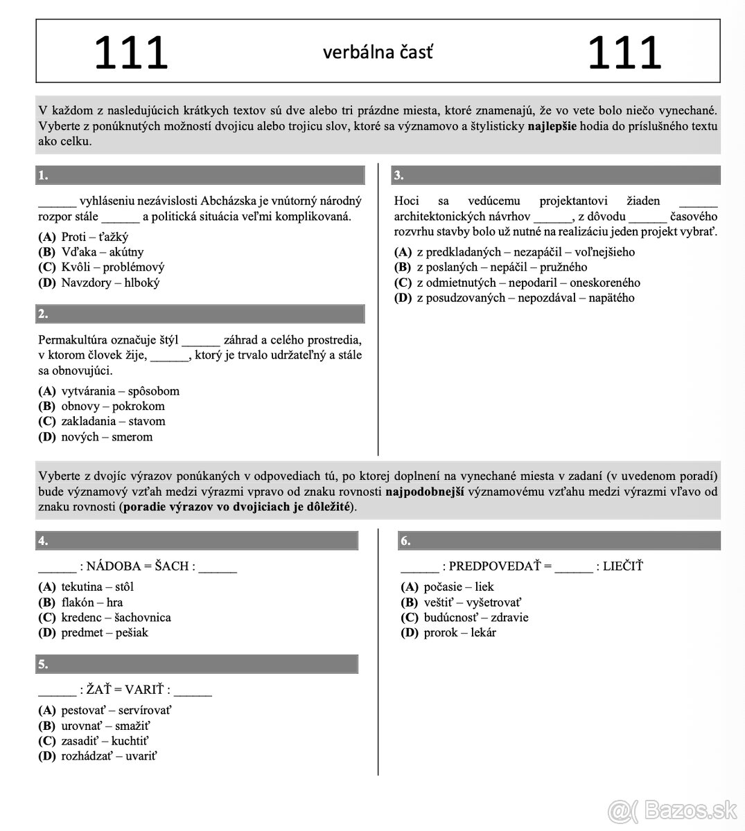 ✅Predám SCIO testy (2017 – 2024) + vypracované riešenia✅ - 2
