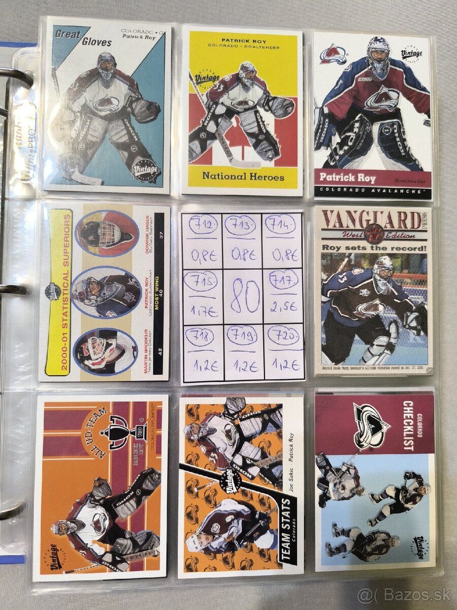 Hokejové kartičky - Patrick Roy 4 - 2