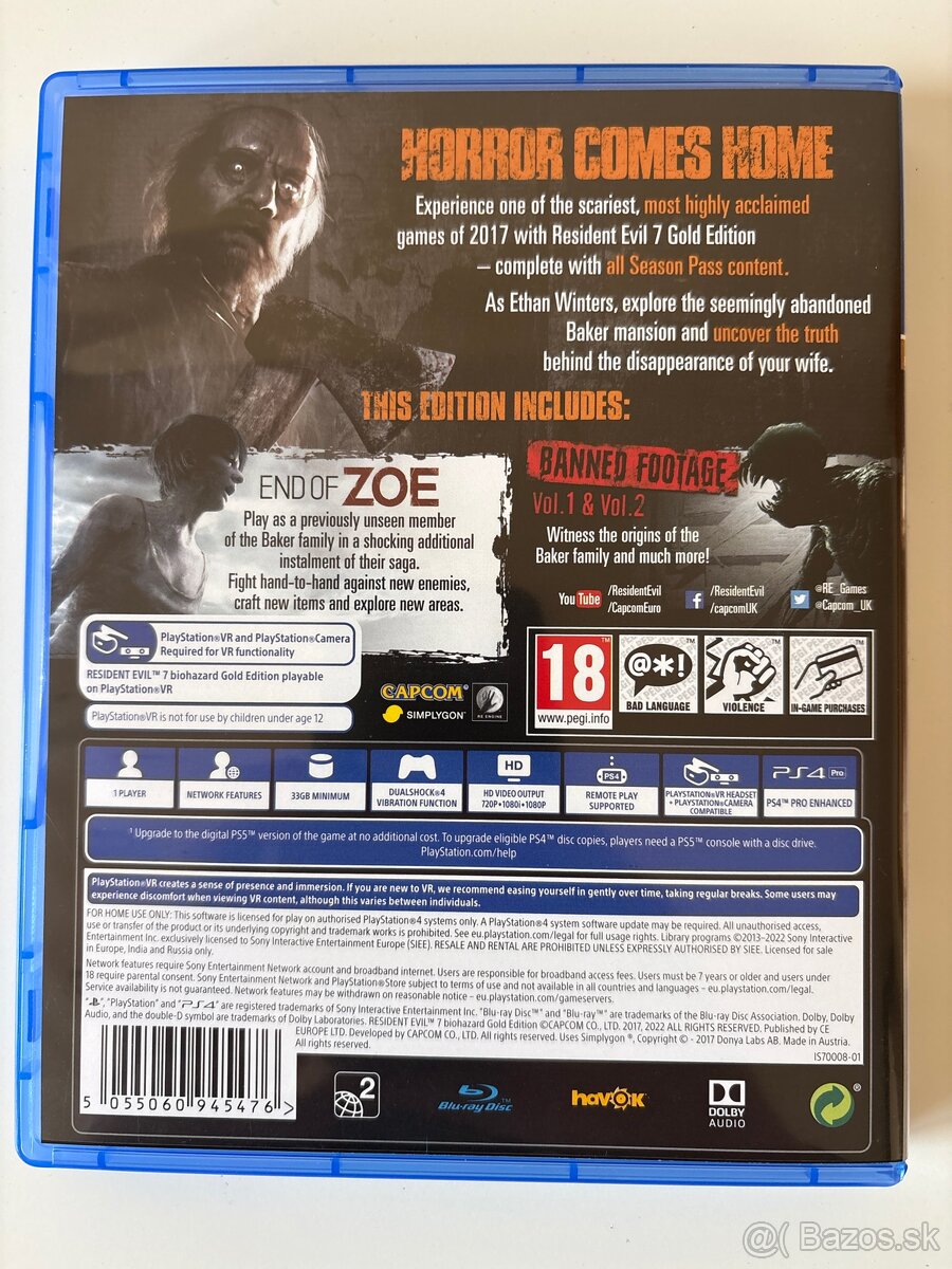 Resident evil 7 biohazard gold ps4 ps5 - 2