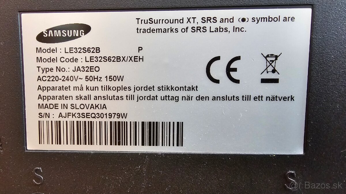 Predám starší televízor Samsung. - 2