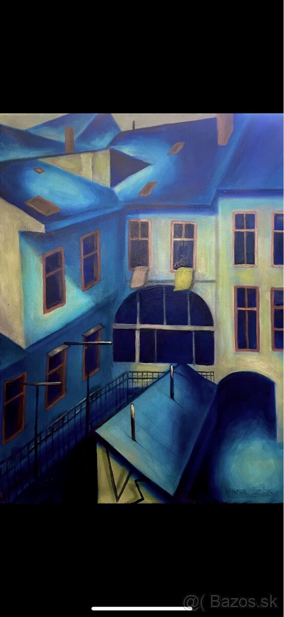 Viktor ŠEFČÍK, obraz olej na plátne - 2