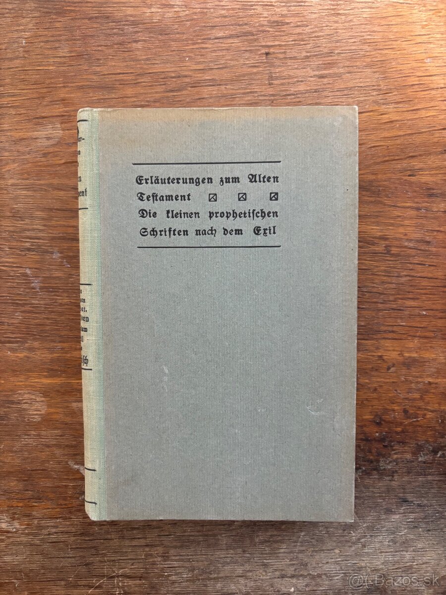 Nemecké knihy "vysvetlivky k starému zákonu" - 2
