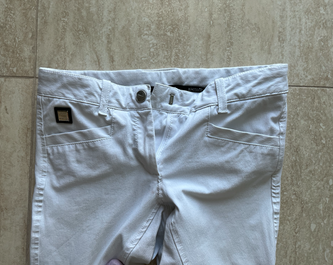 Biele rajtky EQUILINE - 2