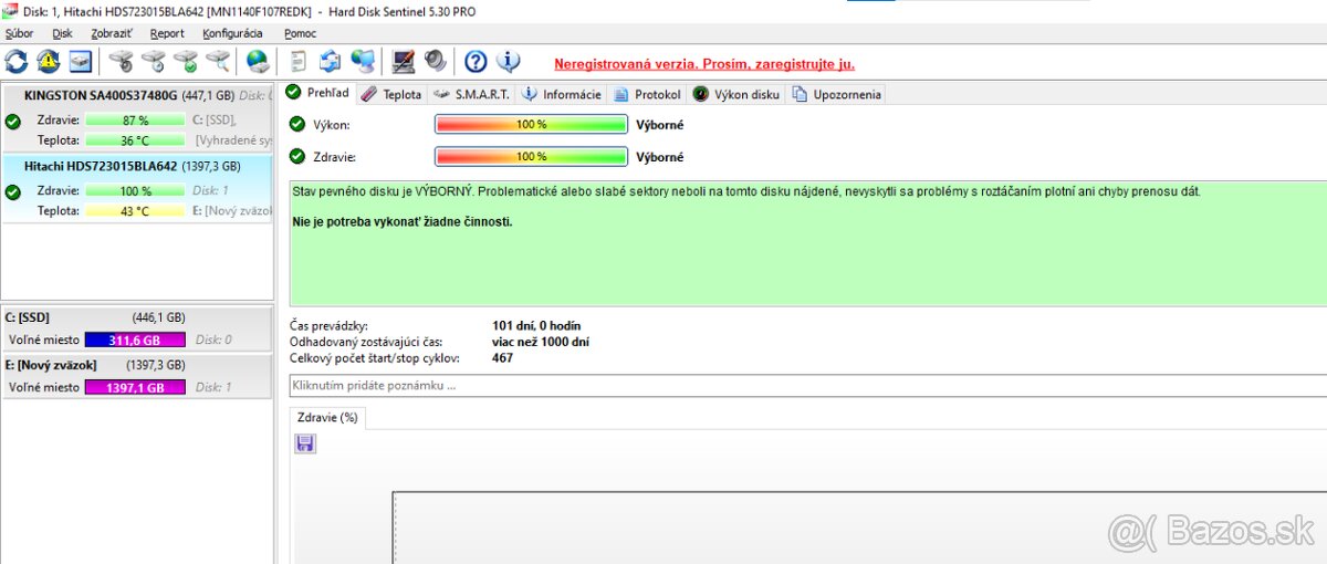 HDD 3,5" 1,5 TB SATA Hitachi (1x) - 2