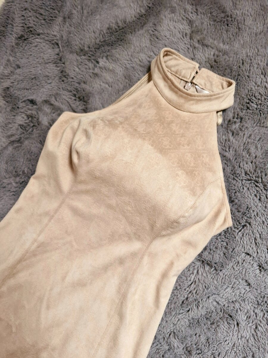 NOVE Guess letne,zimne monogram saty XS - M - 2