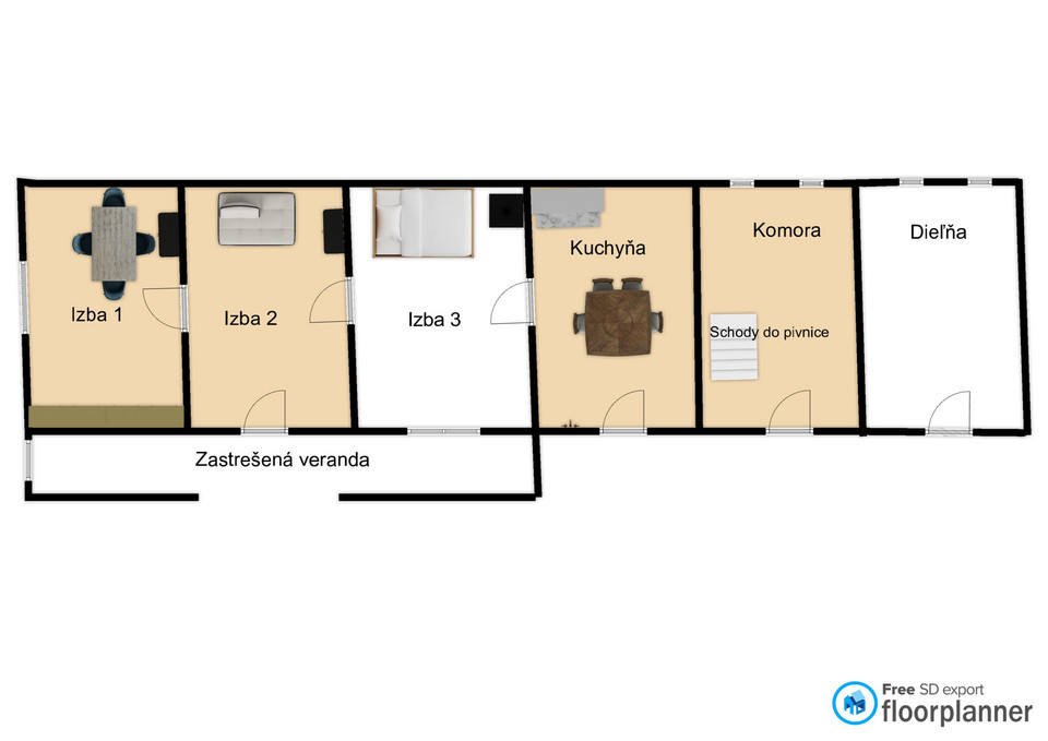 Na predaj 3 izbový vidiecky dom, vhodný aj ako chalupa v Dub - 2