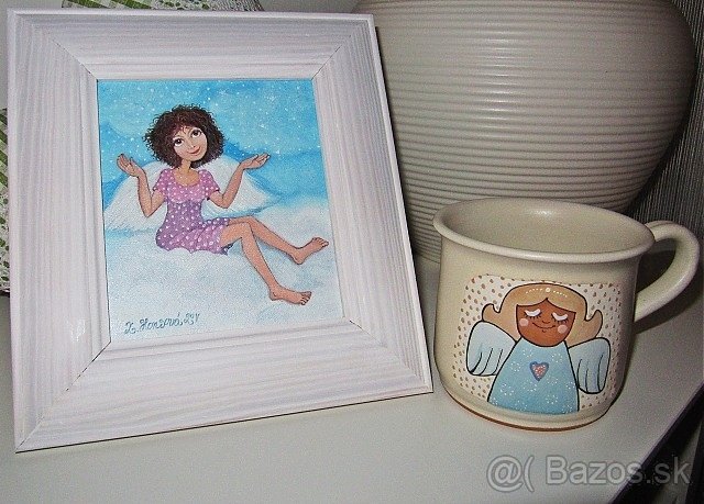 Obraz Anjel - orig. olejomaľba, Zuzana Honsová - 2