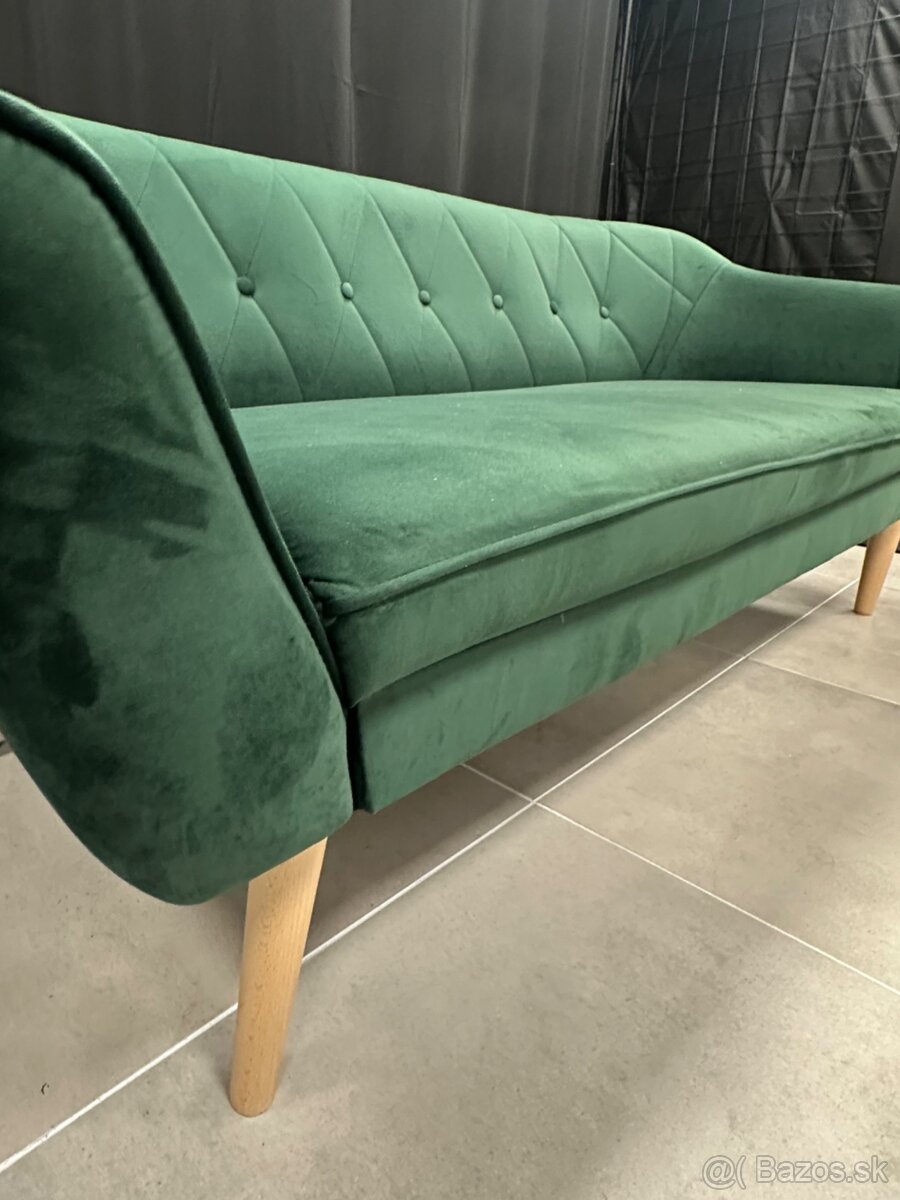 (DO 28.12.) Smaragdový gauč (2-sed.) - 2